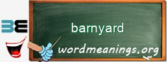 WordMeaning blackboard for barnyard